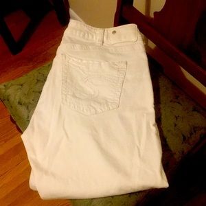 Suki Silver crop jeans